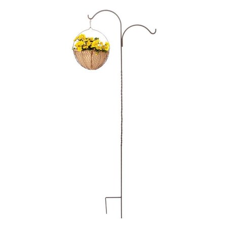 Panacea Brown Wire 84 in. H Double Crook Plant Hook 89130